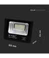Projecteur LED solaire V-Tac 200W - Panneau solaire 40W, 6000K, IP65