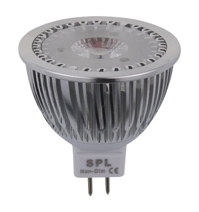 Ampoule LED GU5.3 4W, 12-25V - 410lm, MR16, 4000K, AC/DC
