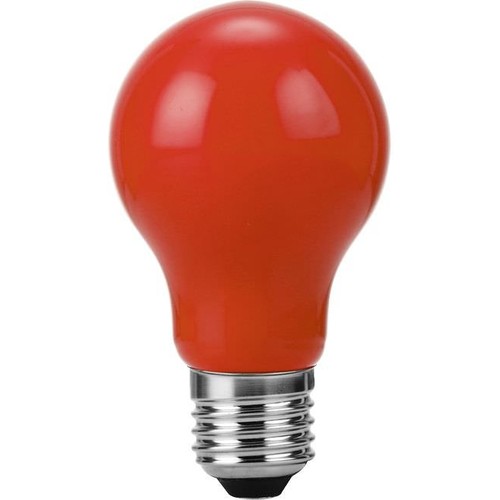 Ampoule LED filament E27 1W - A60, Rouge, Party Colour Premium