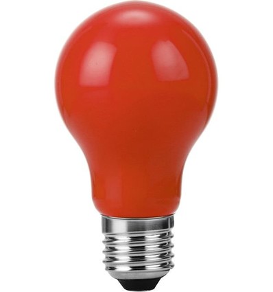 Ampoule LED filament E27 1W - A60, Rouge, Party Colour Premium