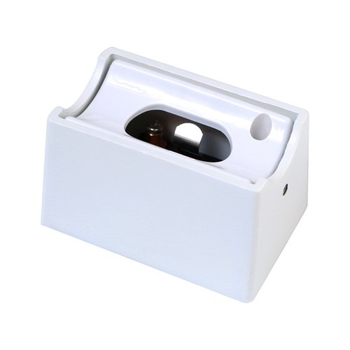 Douille S14d en métal blanc - pour ampoules S14d