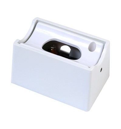 Douille S14d en métal blanc - pour ampoules S14d