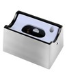 Douille S14d en chrome - Boîtier métallique pour ampoules S14d