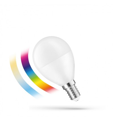 Ampoule sphérique Smart Home E14 4,9W - P45, RGBW+CCT, Bluetooth, Easy Smart