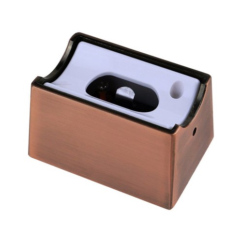 Lot de 2 douilles S14s bronze rouge - Coque métallique pour tubes LED S14s