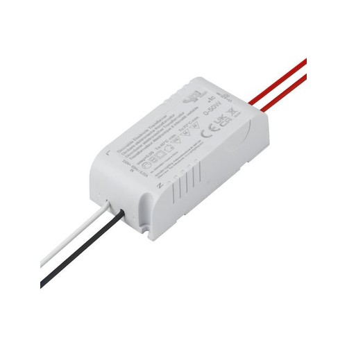 Transformateur électronique dimmable 50W / 12V AC - 0-50W, IP20