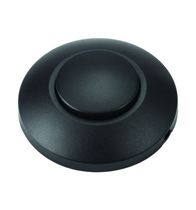 Variateur à pied LED, 0-100W - Bouton poussoir, fin de phase, noir
