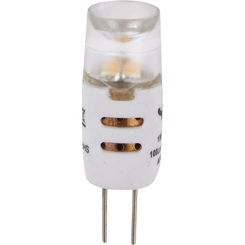 Ampoule LED G4 1W, 12V - 100lm, dimmable, verre clair, 2700K