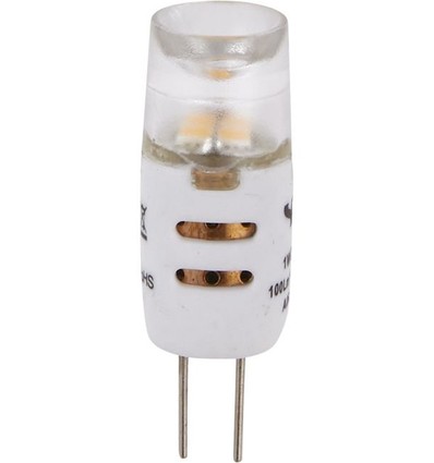Ampoule LED G4 1W, 12V - 100lm, dimmable, verre clair, 2700K