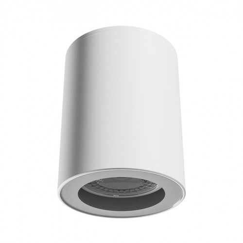 Spot en saillie GU10 - Blanc, IP44, rond, plafonnier, sans source lumineuse