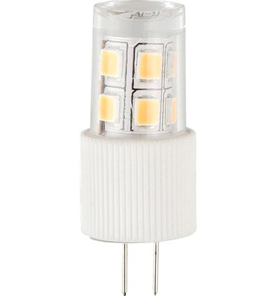 Ampoule LED G4 2W dimmable, 12V - 200lm, T14.6, blanc chaud, verre clair