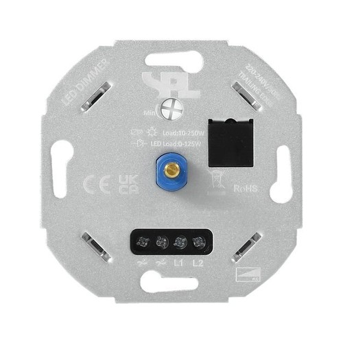 Variateur LED 0-125W - Début/Fin de phase, pour double bouton-poussoir