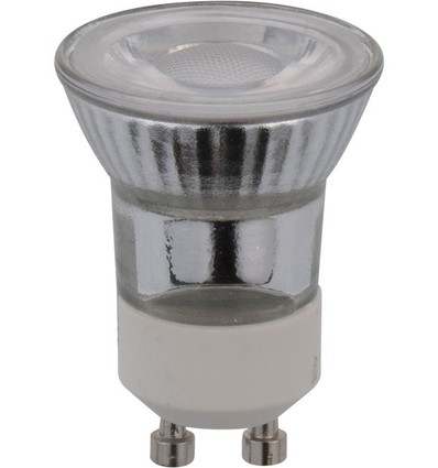 Ampoule LED GU10 MR11 3W dimmable - 200lm, 40°, verre, blanc chaud
