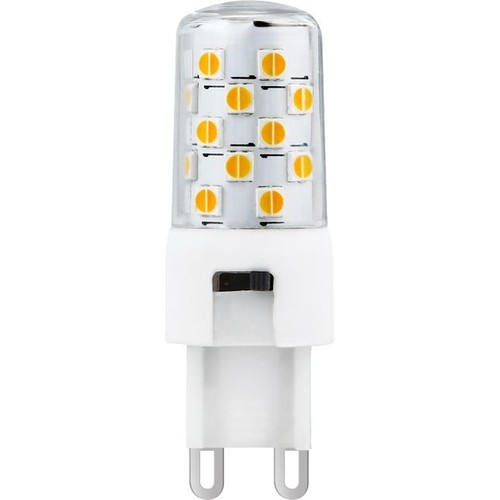Ampoule LED G9 3,4W dimmable - 350lm, RA90, switch CCT, 5,5cm, verre clair