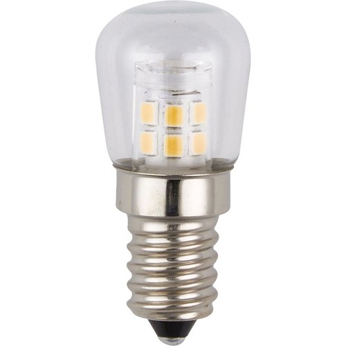 Ampoule LED E14 2W pour réfrigérateur - 5,1cm, claire, 2700K