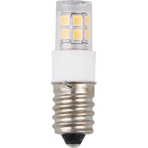 Ampoule tube LED E14 2W - 4,7cm, 270lm, 2700K, verre clair