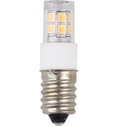 Ampoule tube LED E14 2W - 4,7cm, 270lm, 2700K, verre clair