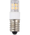 Ampoule tube LED E14 2W - 4,7cm, 270lm, 2700K, verre clair