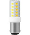 Tube LED BA15d 3,5W - 5,2cm, 380lm, verre clair, 3000K
