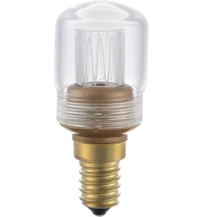 Ampoule LED vintage E14 2W dimmable - 7cm, 2000K, verre clair, tubulaire