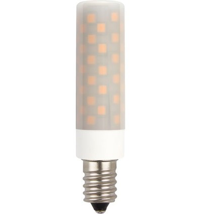 Ampoule tube LED E14 6W - 8cm, 660lm, dimmable, verre opale