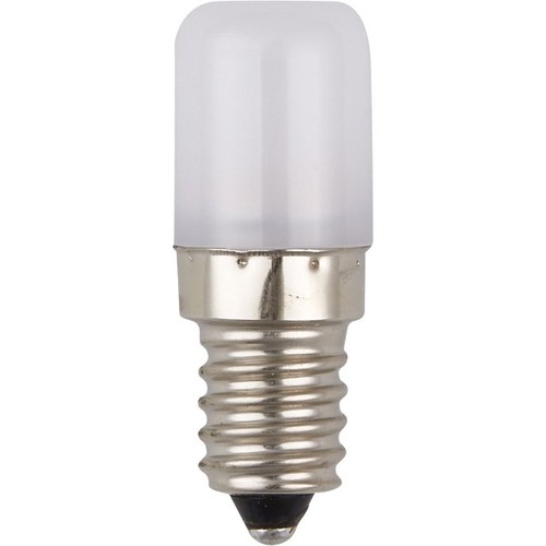Ampoule tube LED E14 1,8W - 5,2cm, 130lm, 2700K, verre opale