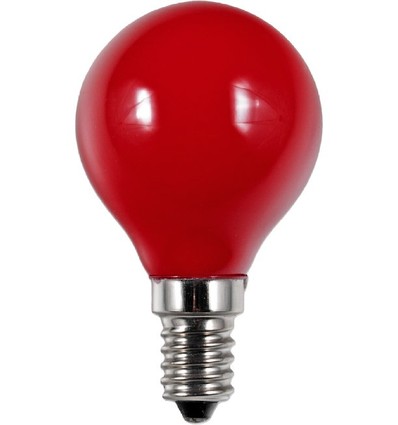 Ampoule LED E14 1W G45 - Rouge, Party Colour Premium