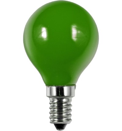 Ampoule LED E14 1W G45 - Vert, Party Colour Premium