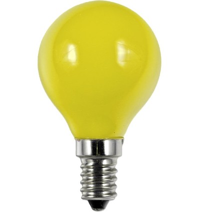 Ampoule LED E14 1W G45 - Jaune, Party Colour Premium