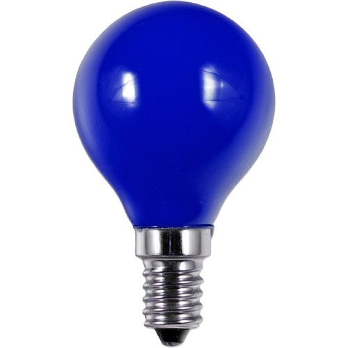 Ampoule LED E14 1W G45 - Bleu, Party Colour Premium