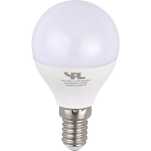 Ampoule LED E14 4W DimToWarm - G45, 250lm, 2000-2700K, verre opale, dimmable