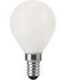 Ampoule LED E14 4W DimToWarm - G45, verre opale, dimmable, 2000-2700K