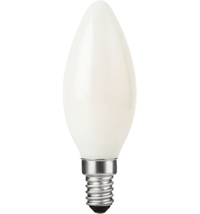 Ampoule LED flamme E14 4W dimmable - DimToWarm, 2000-2700K, verre opale, filament