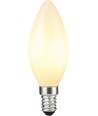 Ampoule LED flamme E14 4W dimmable - DimToWarm, 2000-2700K, verre opale, filament