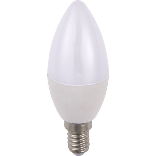 Ampoule LED flamme E14 5W dimmable - C35, 470lm, verre opale, 2700K
