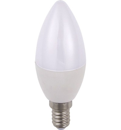 Ampoule LED flamme E14 5W dimmable - C35, 470lm, verre opale, 2700K