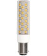 Tube LED BA15d 8cm / 6W dimmable - 840lm, 3000K, verre clair, AC/DC