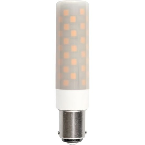 Ampoule LED tube BA15d 8cm / 6W dimmable - 660lm, verre opale, 3000K