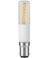 Ampoule LED tube BA15d 8W dimmable - 9cm, 1055lm, 2700K, verre clair