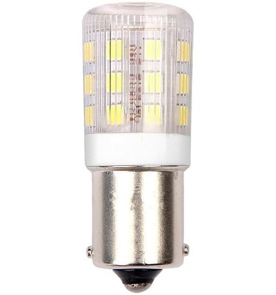 Ampoule LED tube BA15s 3W, 4,5cm - 250lm, verre clair, 3000K