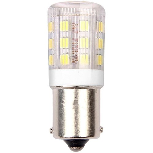 Ampoule LED tube BA15s 3W, 10-24V - 4,5cm, 250lm, verre clair, blanc chaud