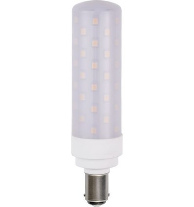 Ampoule LED tube BA15d 11,3cm / 10W dimmable - 1050lm, verre opale, blanc chaud