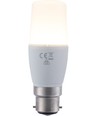 Ampoule LED B22d 7W, 95-265V - 10,8cm, 640lm, verre opale