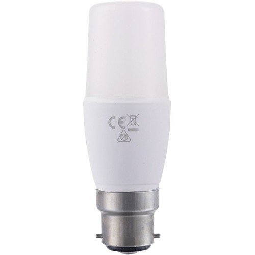 Ampoule LED B22d 8W - 11,8cm, 95-265V, verre opale, 810lm, 3000K