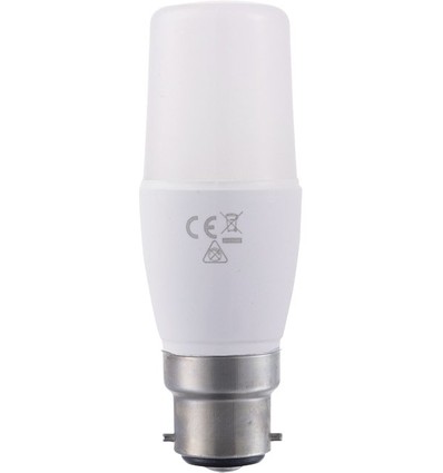 Ampoule LED B22d 8W - 11,8cm, 95-265V, verre opale, 810lm, 3000K