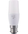 Ampoule LED B22d 8W - 11,8cm, 95-265V, verre opale, 810lm, 3000K