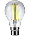 Ampoule LED B22d 8W dimmable - A60, filament, verre clair, 2700K