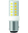 Ampoule LED tube BAY15d 3,5W - 5,2cm, 380lm, 3000K, verre clair