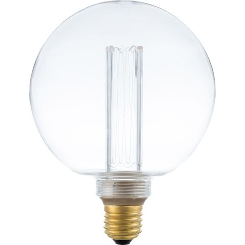 Ampoule LED E27 3,5W dimmable - G125, Globe Vintage, 2000K, verre clair