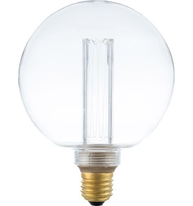 Ampoule LED E27 3,5W dimmable - G125, Globe Vintage, 2000K, verre clair
